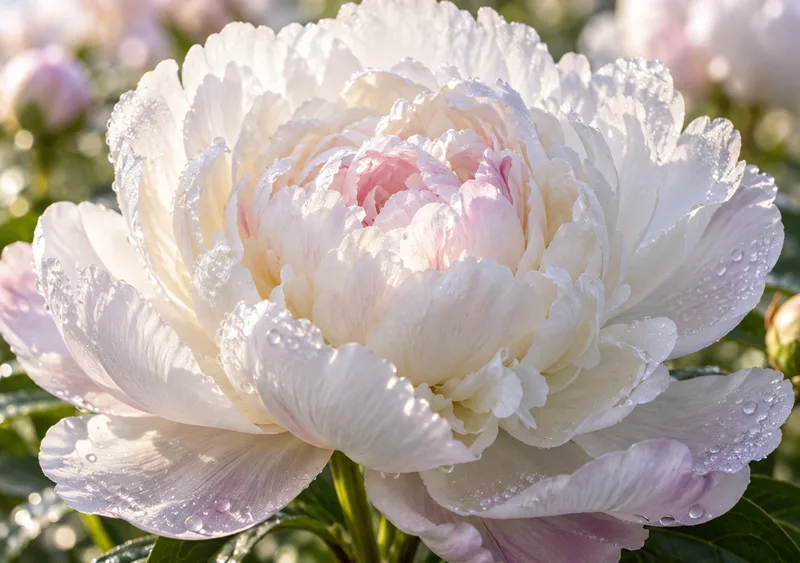 Dew-kissed petals unfold in pearly morning light. — Inner Display