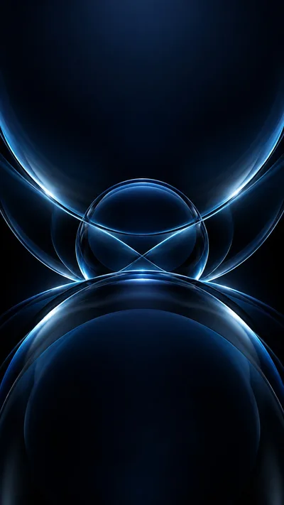 Blue glass curves emerge from the quiet of midnight.