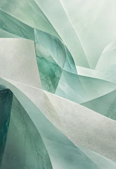 Frosted petals and soft green light. A breath of fresh air.