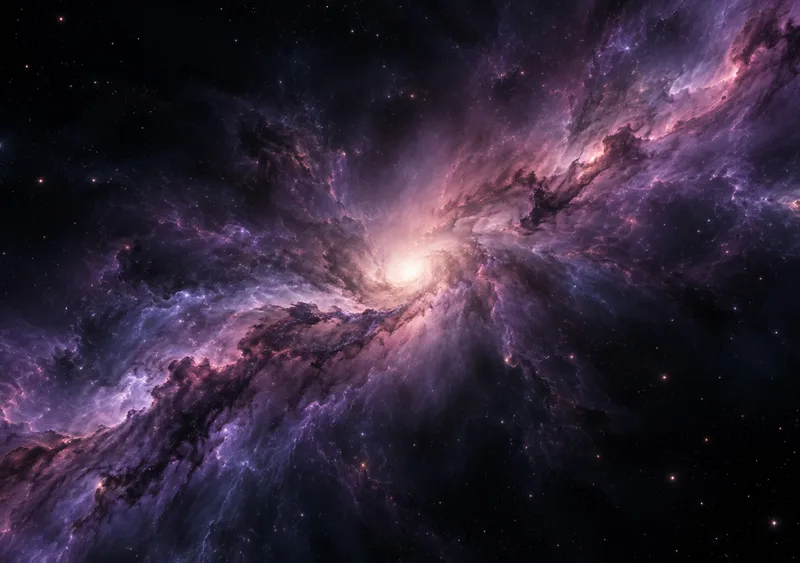 Violet stardust drifting through the quiet depths of space. — Inner Display